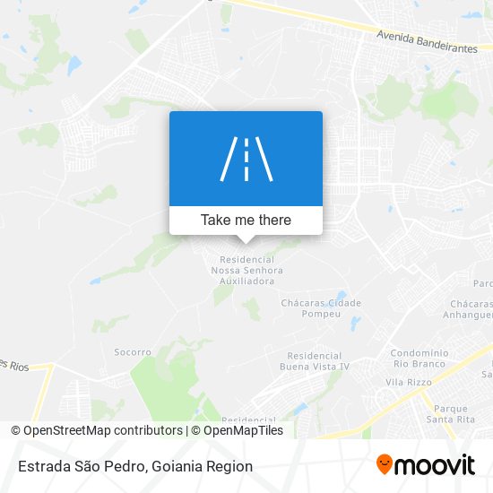 Mapa Estrada São Pedro