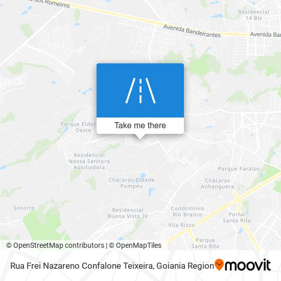 Mapa Rua Frei Nazareno Confalone Teixeira