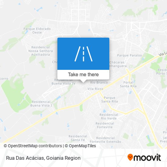 Rua Das Acácias map