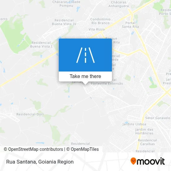 Rua Santana map