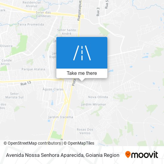 Avenida Nossa Senhora Aparecida map