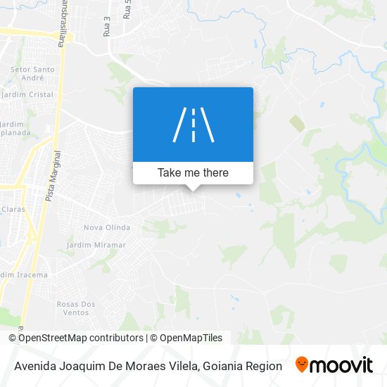 Mapa Avenida Joaquim De Moraes Vilela