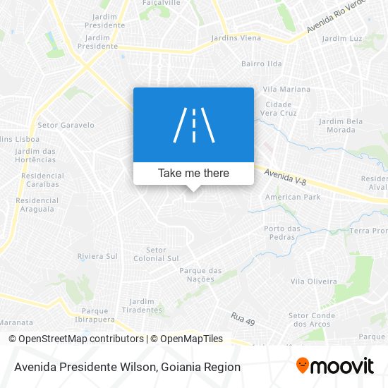 Mapa Avenida Presidente Wilson