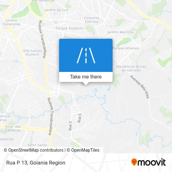 Rua P 13 map