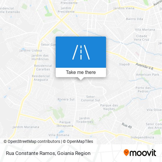 Mapa Rua Constante Ramos