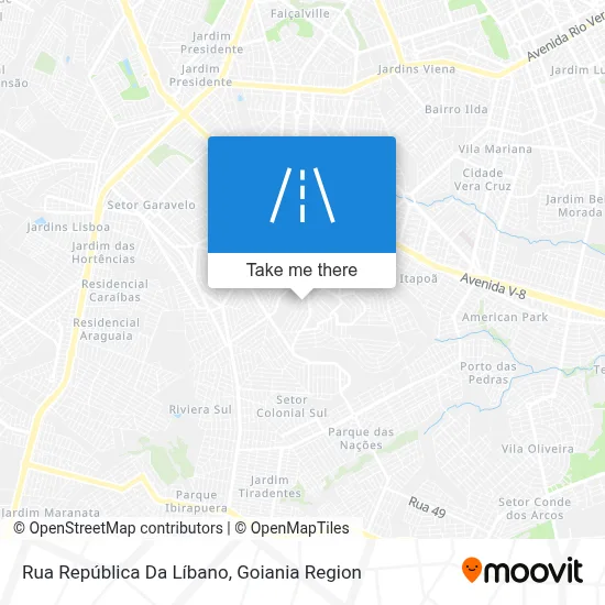 Rua República Da Líbano map