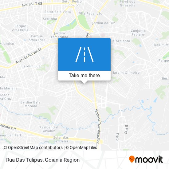 Rua Das Tulipas map