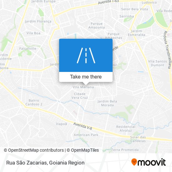 Rua São Zacarias map