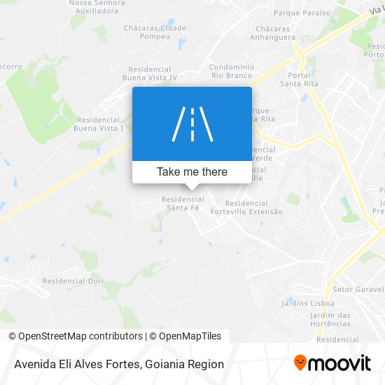 Mapa Avenida Eli Alves Fortes