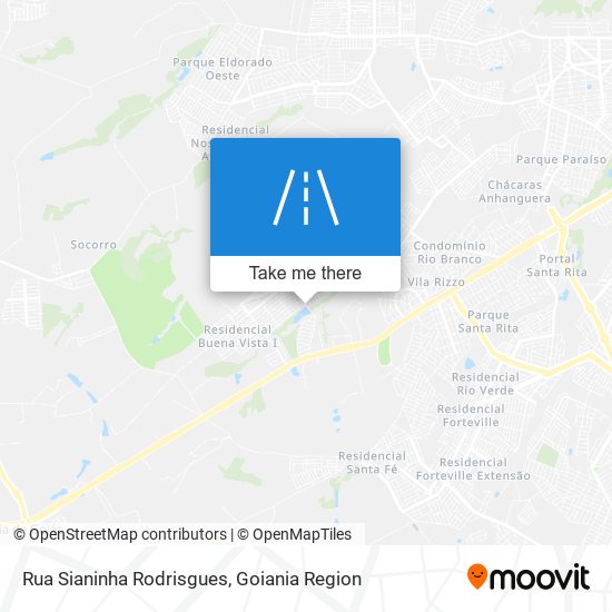 Mapa Rua Sianinha Rodrisgues