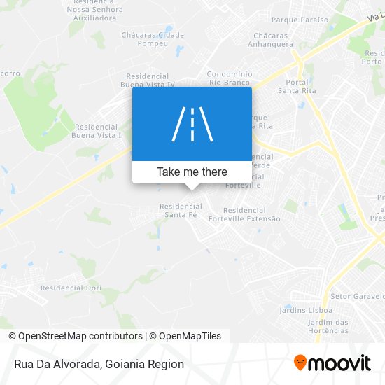 Mapa Rua Da Alvorada