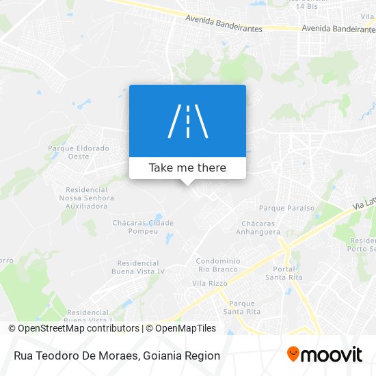Mapa Rua Teodoro De Moraes