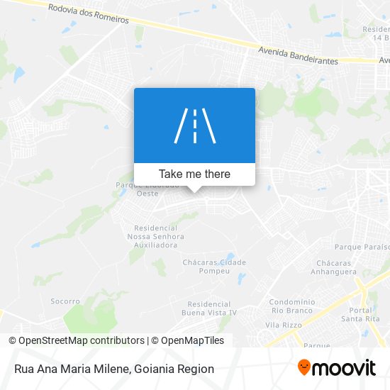 Mapa Rua Ana Maria Milene