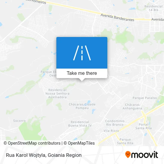 Rua Karol Wojtyla map