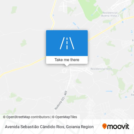 Avenida Sebastião Cândido Rios map