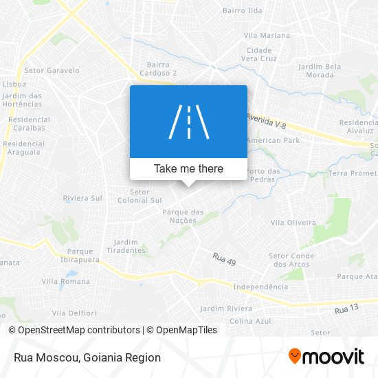 Rua Moscou map