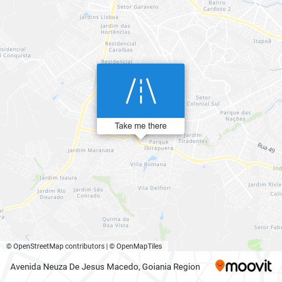 Mapa Avenida Neuza De Jesus Macedo