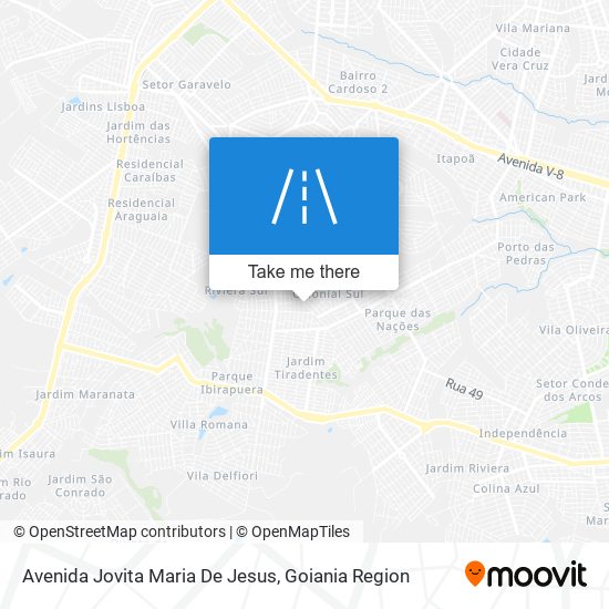 Mapa Avenida Jovita Maria De Jesus
