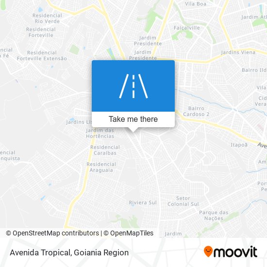 Avenida Tropical map