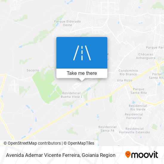Mapa Avenida Ademar Vicente Ferreira