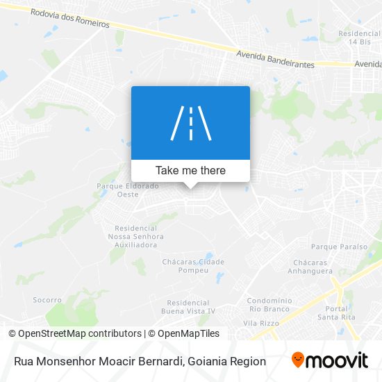 Rua Monsenhor Moacir Bernardi map