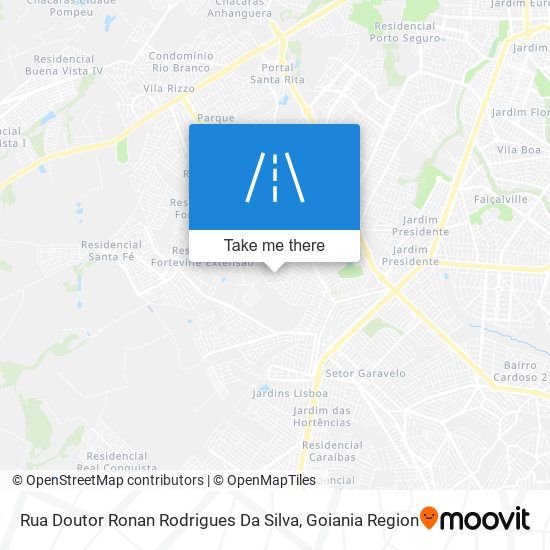 Mapa Rua Doutor Ronan Rodrigues Da Silva