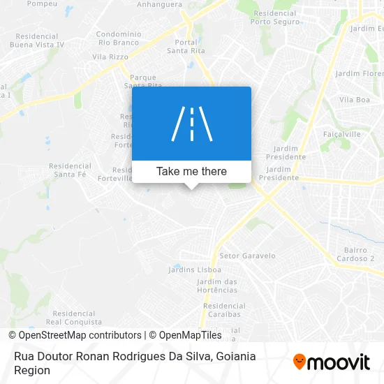 Rua Doutor Ronan Rodrigues Da Silva map