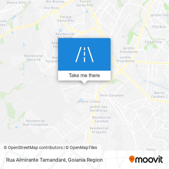 Mapa Rua Almirante Tamandaré