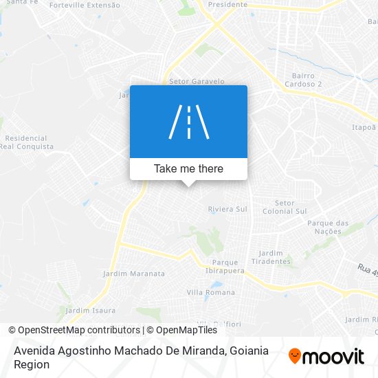 Mapa Avenida Agostinho Machado De Miranda