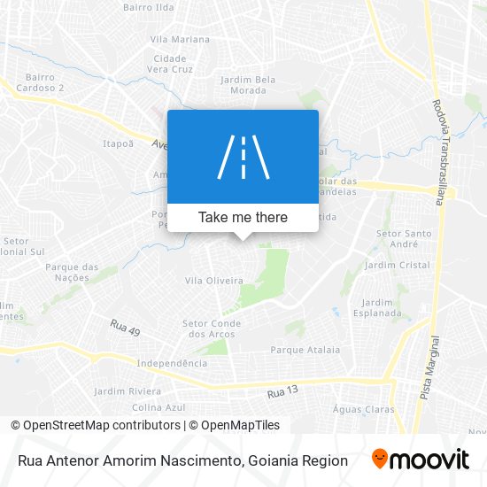 Rua Antenor Amorim Nascimento map