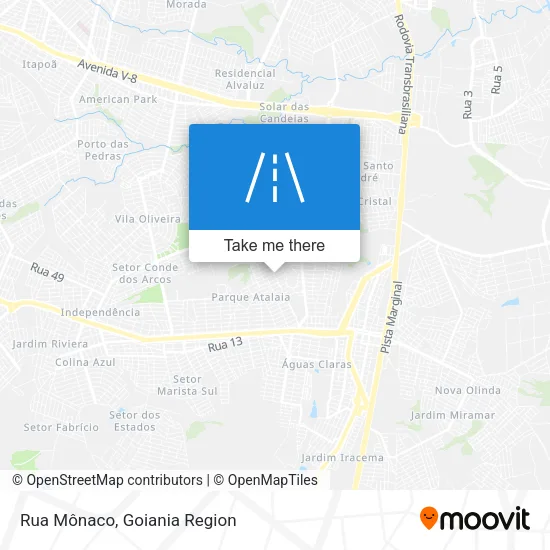 Rua Mônaco map