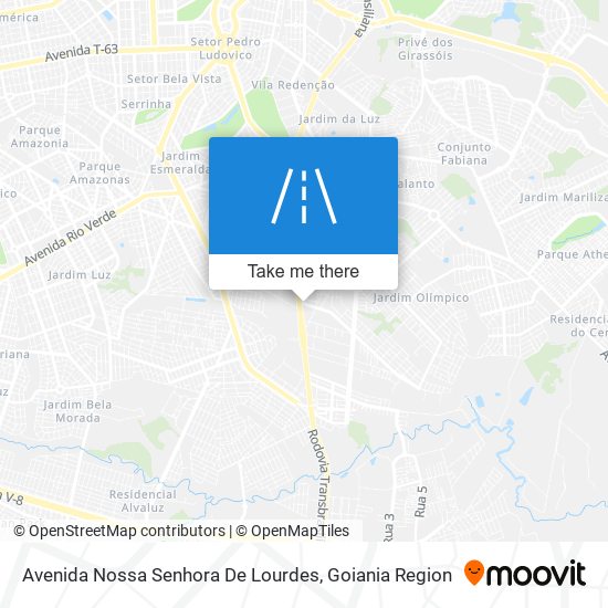 Mapa Avenida Nossa Senhora De Lourdes