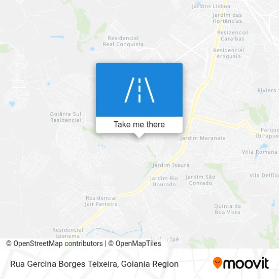 Rua Gercina Borges Teixeira map