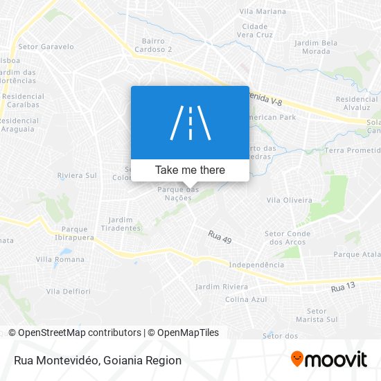 Mapa Rua Montevidéo