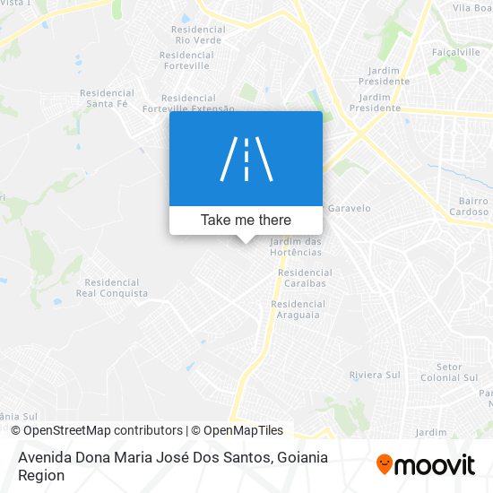 Avenida Dona Maria José Dos Santos map