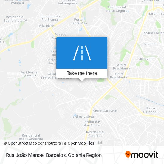 Mapa Rua João Manoel Barcelos