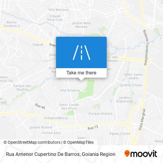 Mapa Rua Antenor Cupertino De Barros