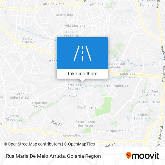 Mapa Rua Maria De Melo Arruda