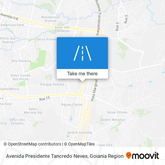 Avenida Presidente Tancredo Neves map