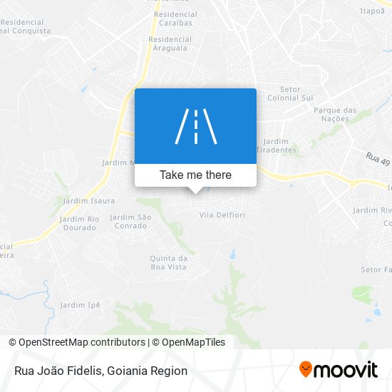 Mapa Rua João Fidelis