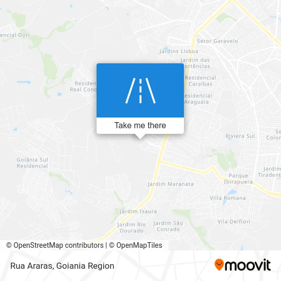 Rua Araras map