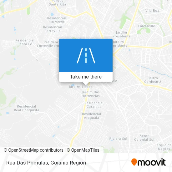 Rua Das Prímulas map