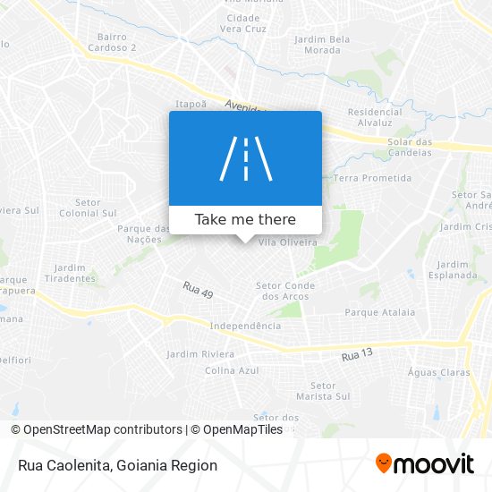 Mapa Rua Caolenita