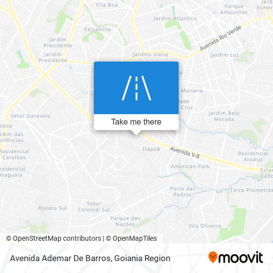 Mapa Avenida Ademar De Barros