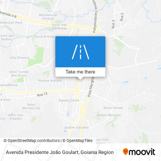 Avenida Presidente João Goulart map