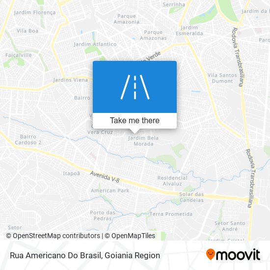 Rua Americano Do Brasil map