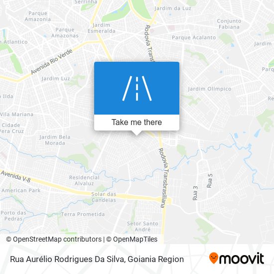 Mapa Rua Aurélio Rodrigues Da Silva