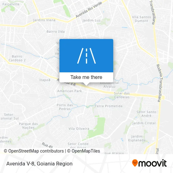 Avenida V-8 map