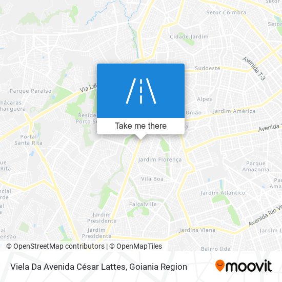 Mapa Viela Da Avenida César Lattes