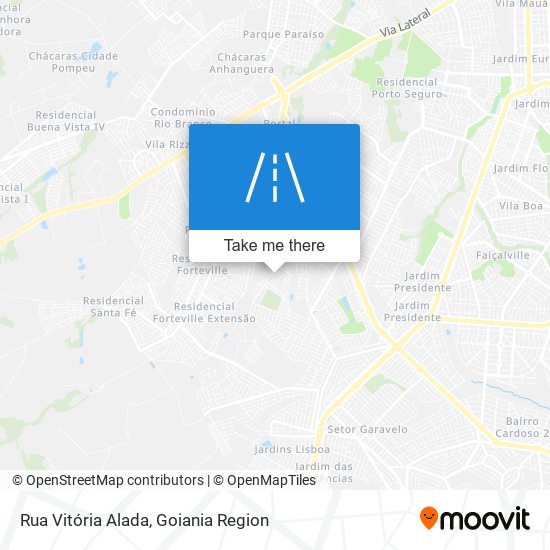 Mapa Rua Vitória Alada